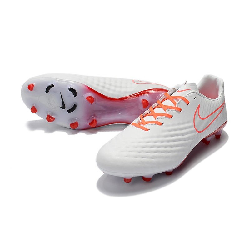 Nouveau Chaussure de Football Nike Magista Opus II FG Hommes Blanc Orange