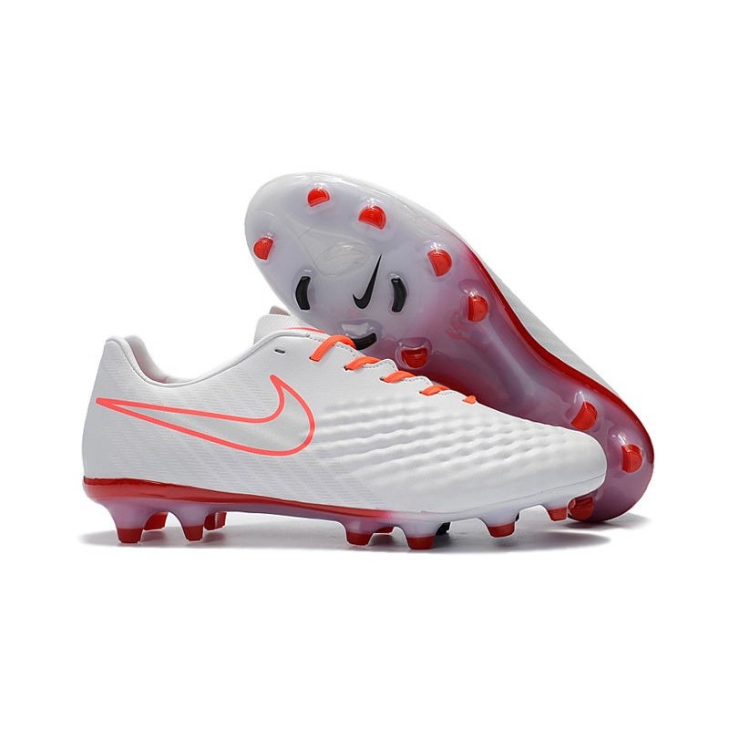 Nouveau Chaussure de Football Nike Magista Opus II FG Hommes Blanc Orange