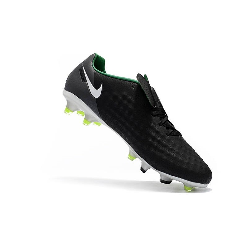 Nouveau Chaussure de Football Nike Magista Opus II FG Hommes Noir Blanc Vert Stade