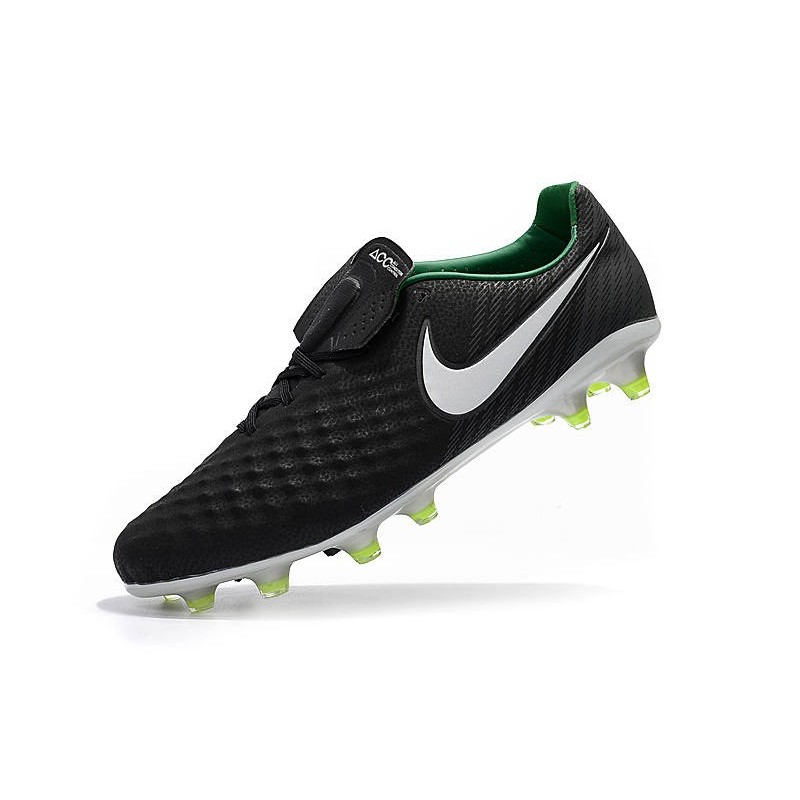 Nouveau Chaussure de Football Nike Magista Opus II FG Hommes Noir Blanc Vert Stade