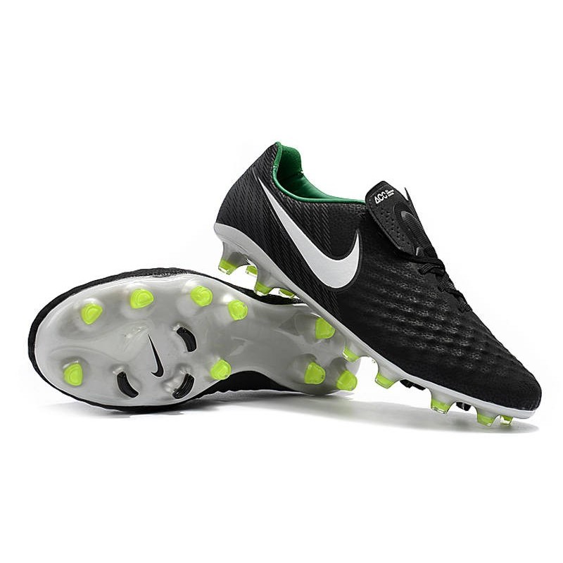Nouveau Chaussure de Football Nike Magista Opus II FG Hommes Noir Blanc Vert Stade