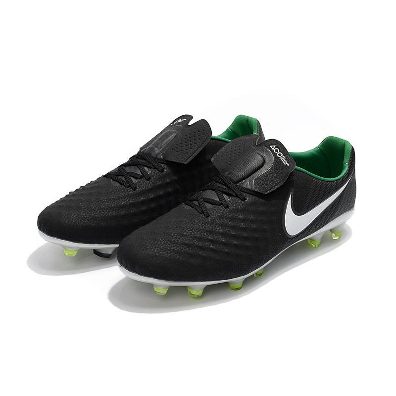 Nouveau Chaussure de Football Nike Magista Opus II FG Hommes Noir Blanc Vert Stade