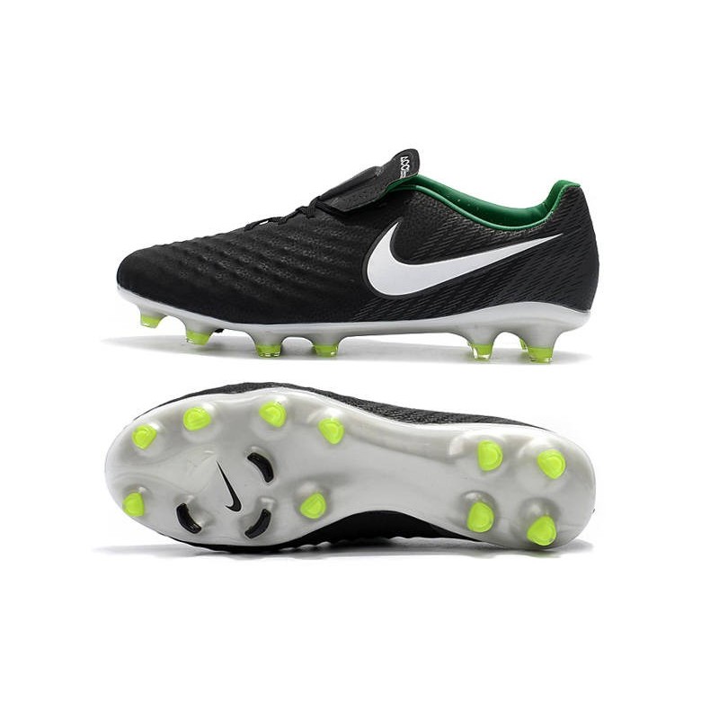 Nouveau Chaussure de Football Nike Magista Opus II FG Hommes Noir Blanc Vert Stade