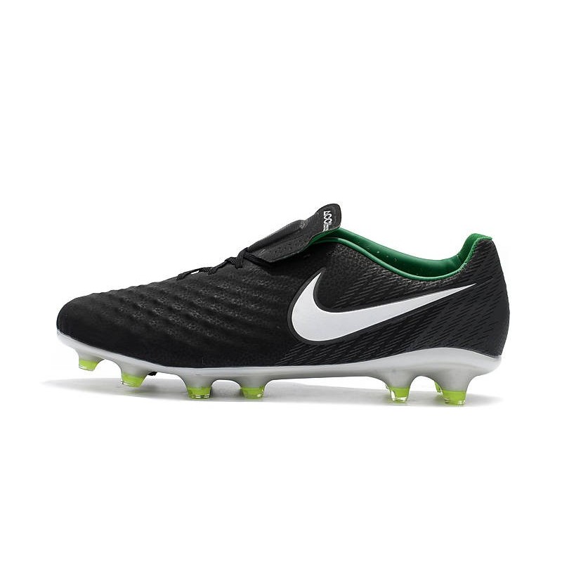 Nouveau Chaussure de Football Nike Magista Opus II FG Hommes Noir Blanc Vert Stade