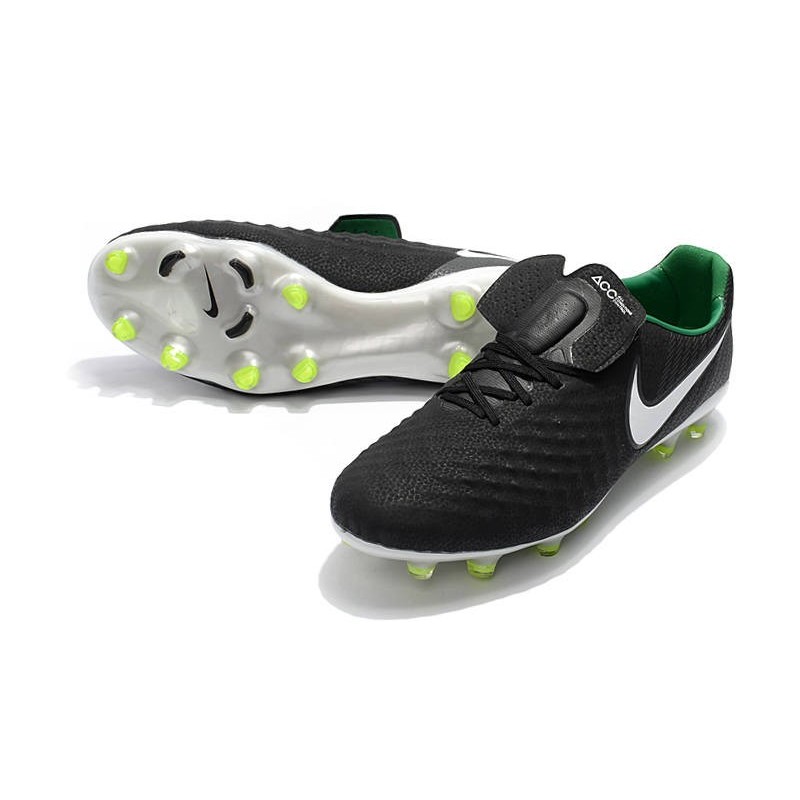 Nouveau Chaussure de Football Nike Magista Opus II FG Hommes Noir Blanc Vert Stade