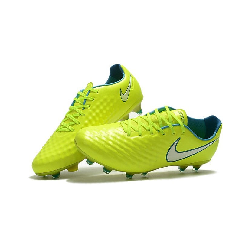 Nouveau Chaussure de Football Nike Magista Opus II FG Hommes Volt Blanc