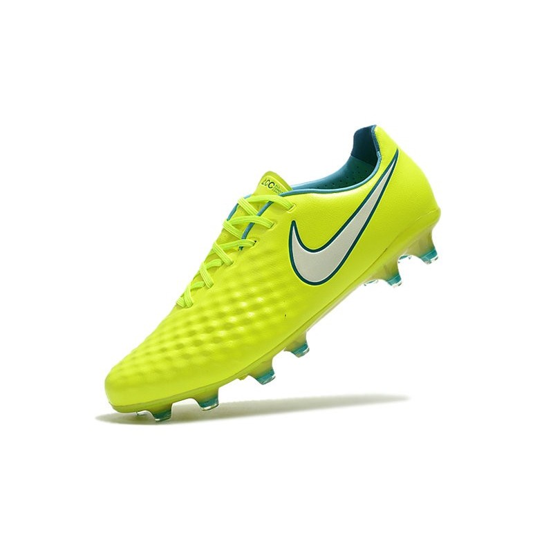 Nouveau Chaussure de Football Nike Magista Opus II FG Hommes Volt Blanc
