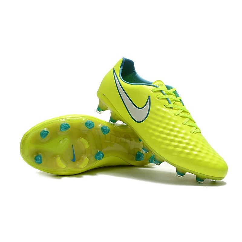 Nouveau Chaussure de Football Nike Magista Opus II FG Hommes Volt Blanc