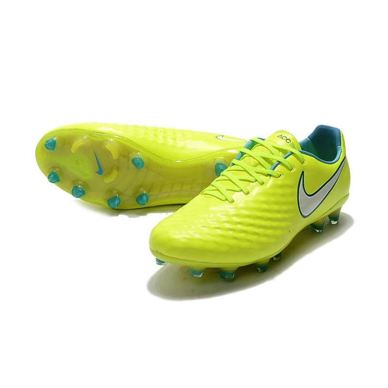 Nouveau Chaussure de Football Nike Magista Opus II FG Hommes Volt Blanc
