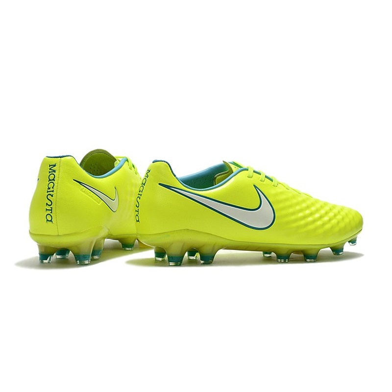 Nouveau Chaussure de Football Nike Magista Opus II FG Hommes Volt Blanc