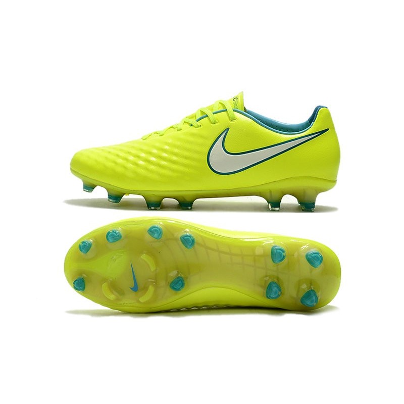 Nouveau Chaussure de Football Nike Magista Opus II FG Hommes Volt Blanc