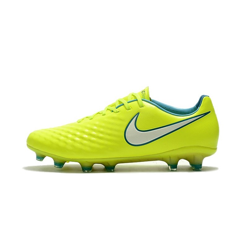 Nouveau Chaussure de Football Nike Magista Opus II FG Hommes Volt Blanc
