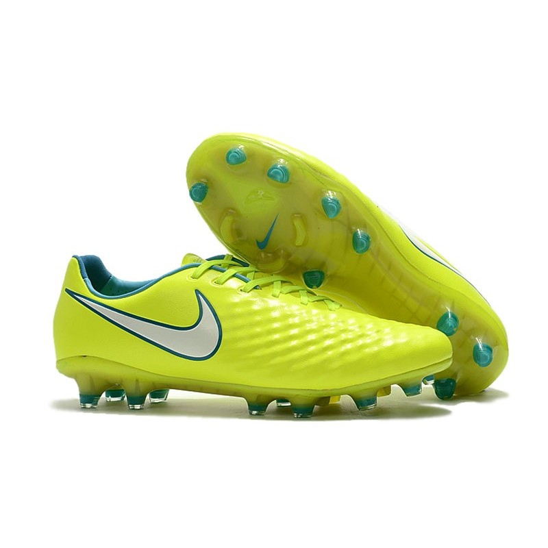Nouveau Chaussure de Football Nike Magista Opus II FG Hommes Volt Blanc