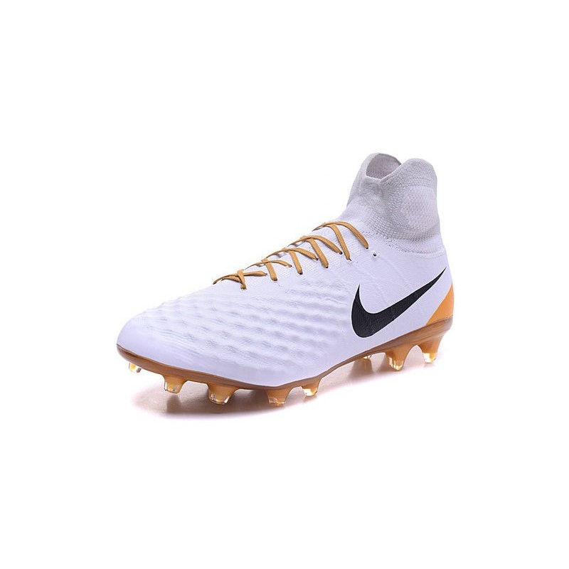 Nouvelles - Chaussures Foot Nike Magista Obra II FG Blanc Or
