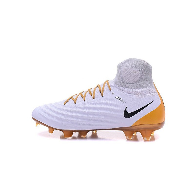 Nouvelles - Chaussures Foot Nike Magista Obra II FG Blanc Or