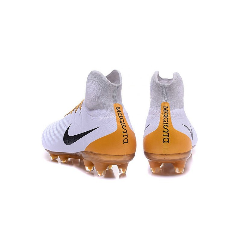 Nouvelles - Chaussures Foot Nike Magista Obra II FG Blanc Or