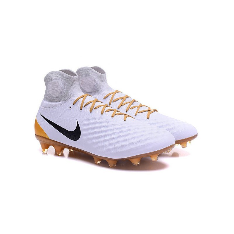Nouvelles - Chaussures Foot Nike Magista Obra II FG Blanc Or