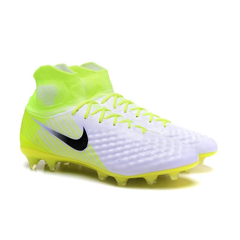 Nouvelles - Chaussures Foot Nike Magista Obra II FG Blanc Volt