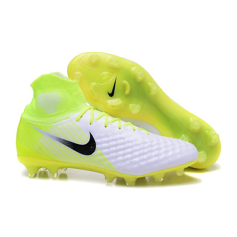 Nouvelles - Chaussures Foot Nike Magista Obra II FG Blanc Volt