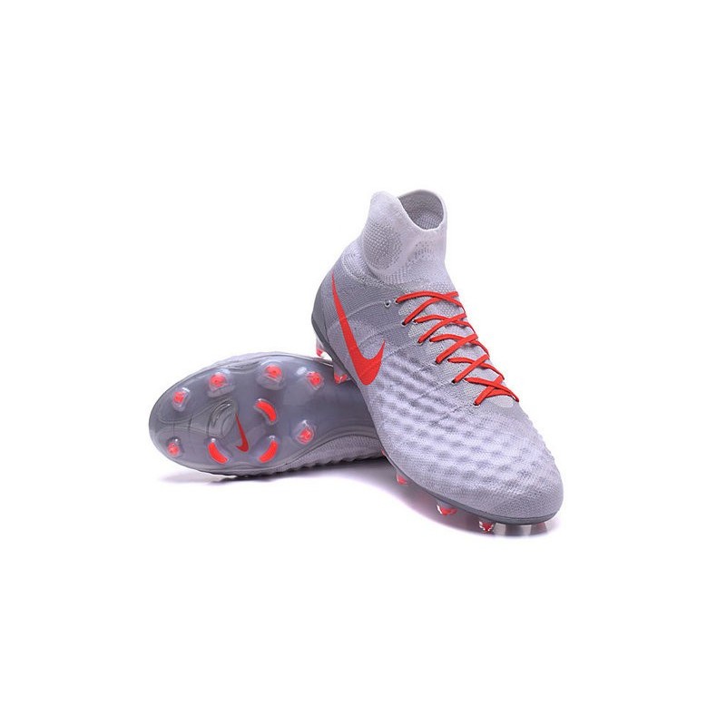 Nouvelles - Chaussures Foot Nike Magista Obra II FG Gris Orange