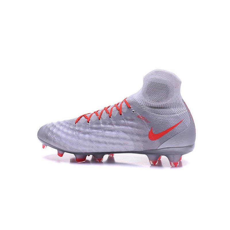 Nouvelles - Chaussures Foot Nike Magista Obra II FG Gris Orange