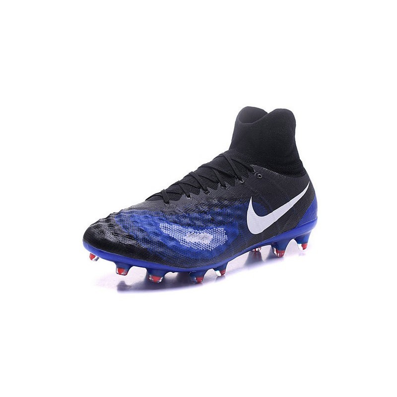 Nouvelles - Chaussures Foot Nike Magista Obra II FG Noir Bleu Blanc