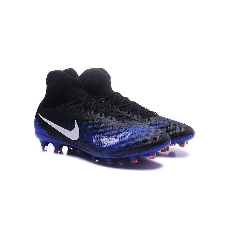 Nouvelles - Chaussures Foot Nike Magista Obra II FG Noir Bleu Blanc