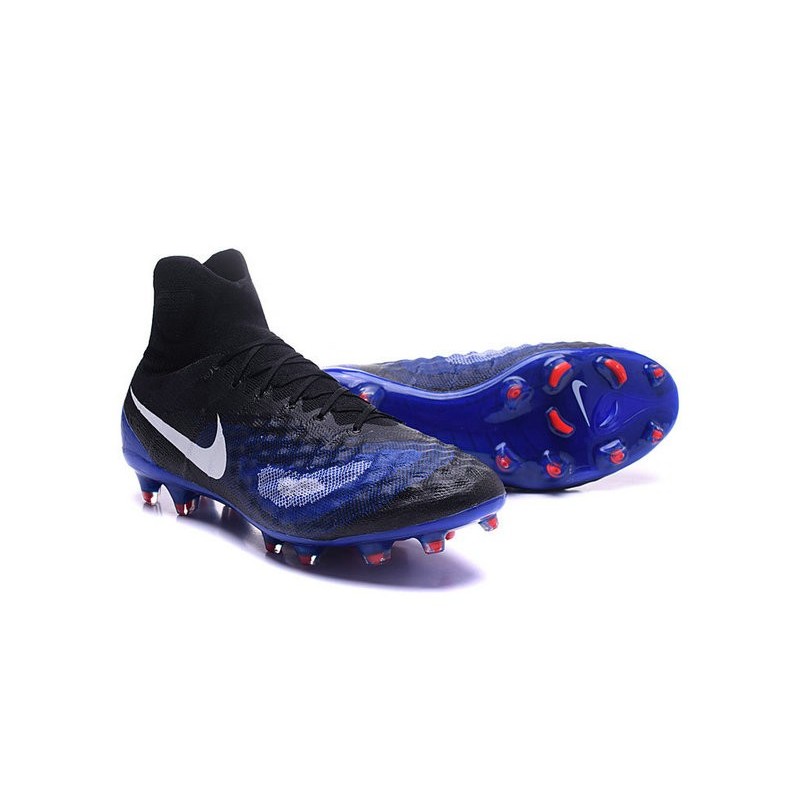 Nouvelles - Chaussures Foot Nike Magista Obra II FG Noir Bleu Blanc