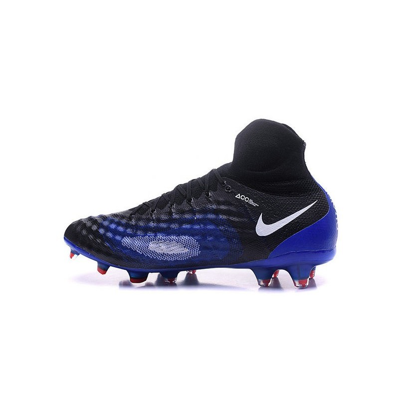 Nouvelles - Chaussures Foot Nike Magista Obra II FG Noir Bleu Blanc