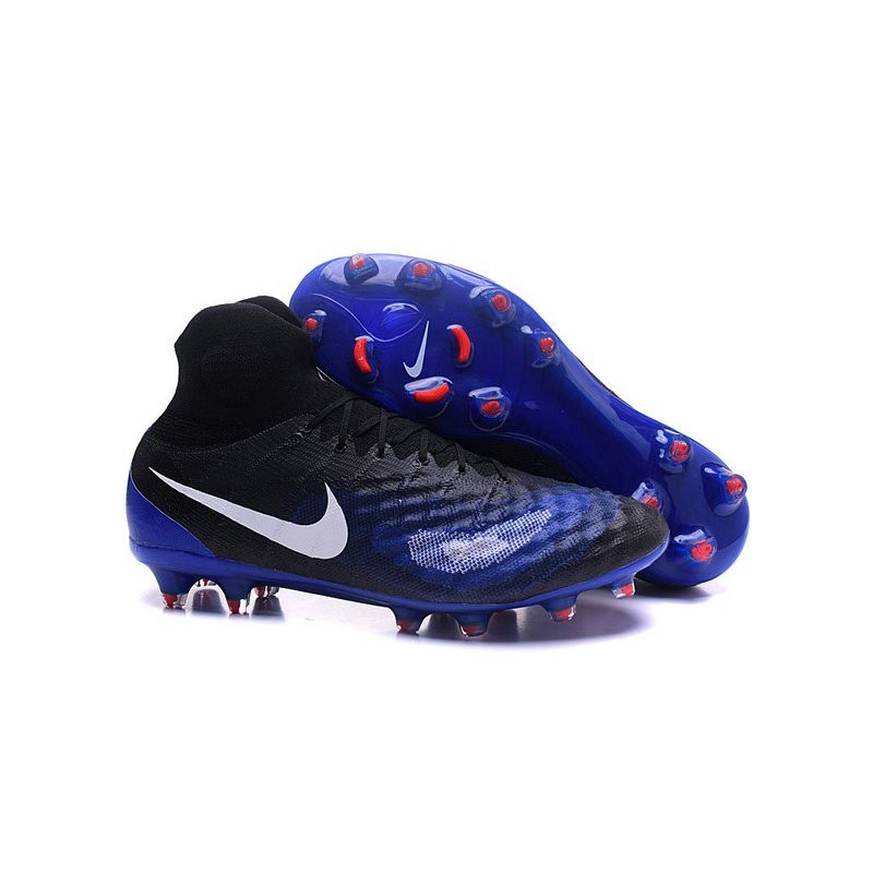 Nouvelles - Chaussures Foot Nike Magista Obra II FG Noir Bleu Blanc