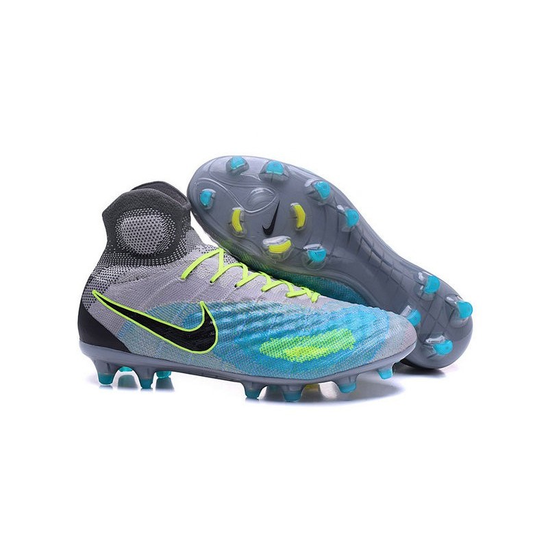 Nouvelles - Chaussures Foot Nike Magista Obra II FG Platine Noir Vert