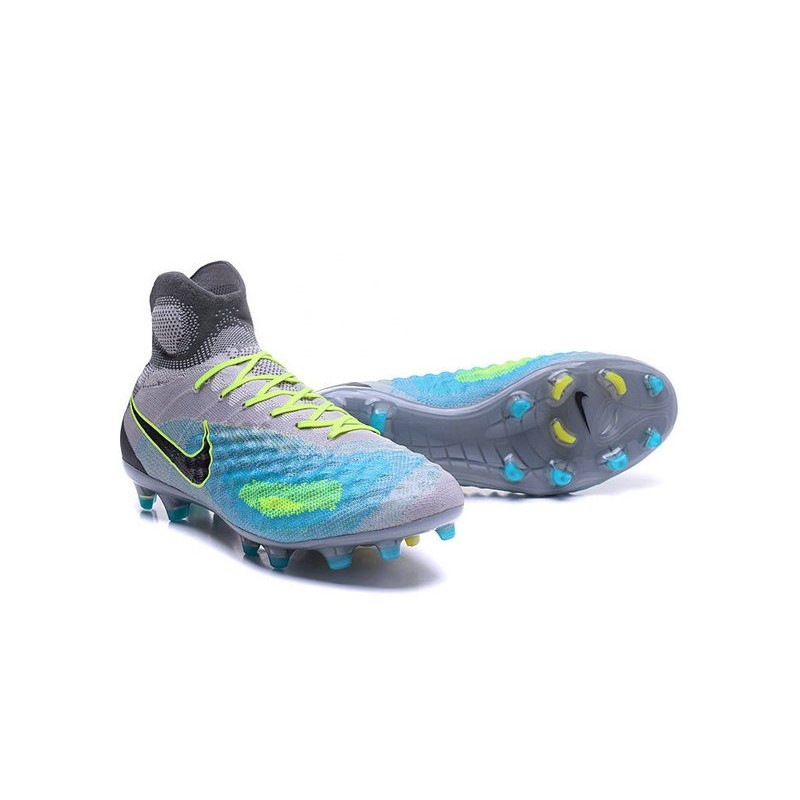 Nouvelles - Chaussures Foot Nike Magista Obra II FG Platine Noir Vert