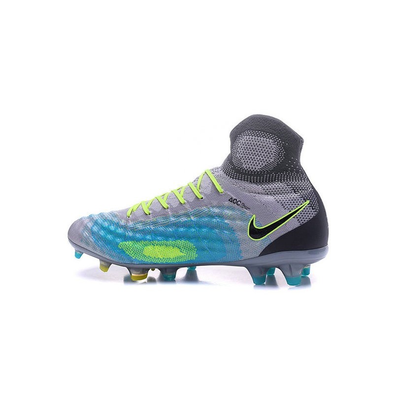Nouvelles - Chaussures Foot Nike Magista Obra II FG Platine Noir Vert