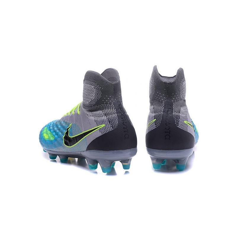Nouvelles - Chaussures Foot Nike Magista Obra II FG Platine Noir Vert