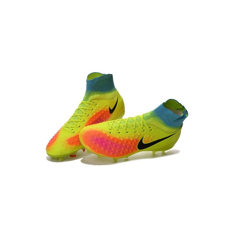 Nouvelles - Chaussures Foot Nike Magista Obra II FG Volt Noir Orange