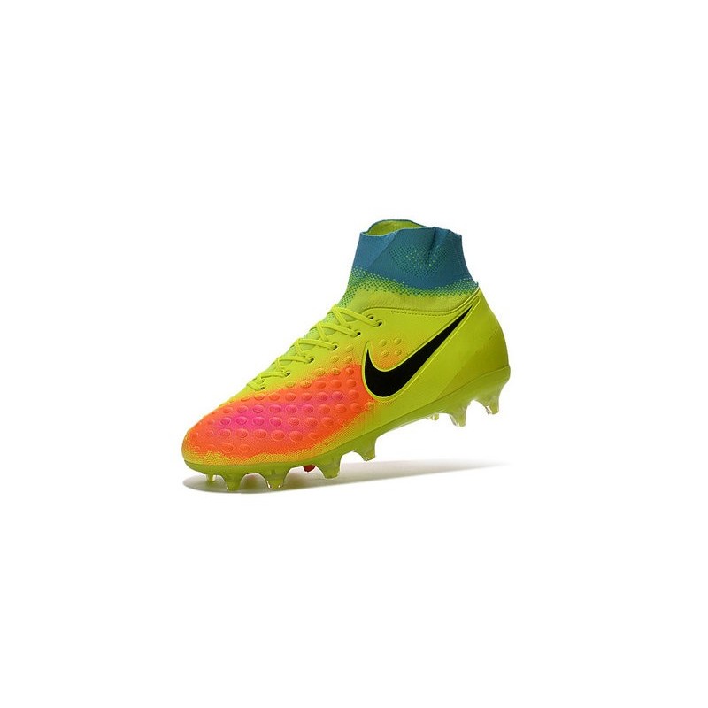 Nouvelles - Chaussures Foot Nike Magista Obra II FG Volt Noir Orange