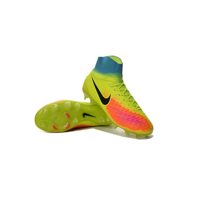 Nouvelles - Chaussures Foot Nike Magista Obra II FG Volt Noir Orange