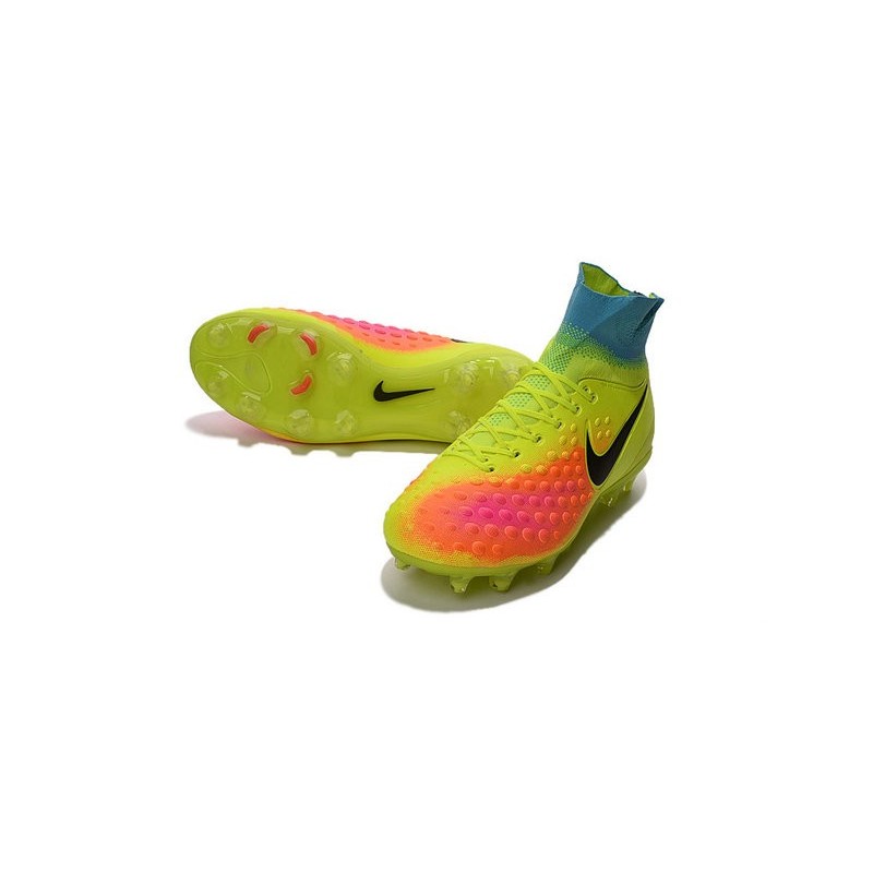 Nouvelles - Chaussures Foot Nike Magista Obra II FG Volt Noir Orange