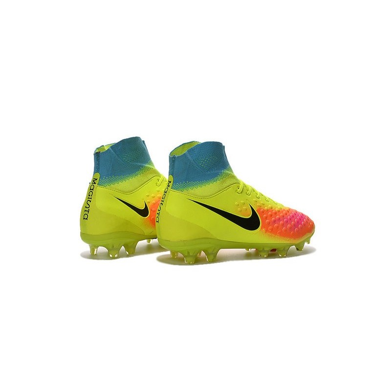 Nouvelles - Chaussures Foot Nike Magista Obra II FG Volt Noir Orange