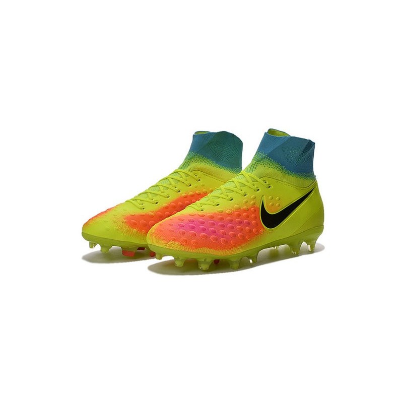 Nouvelles - Chaussures Foot Nike Magista Obra II FG Volt Noir Orange