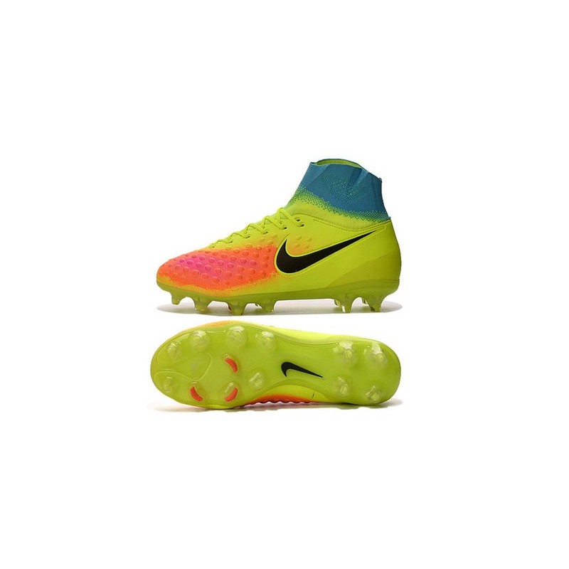 Nouvelles - Chaussures Foot Nike Magista Obra II FG Volt Noir Orange