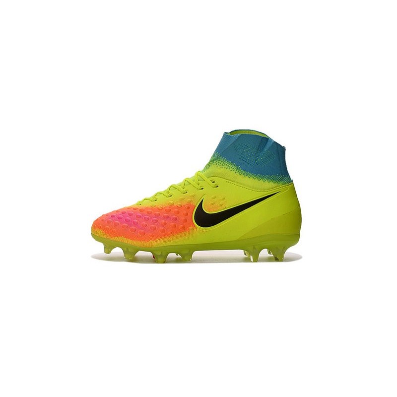 Nouvelles - Chaussures Foot Nike Magista Obra II FG Volt Noir Orange