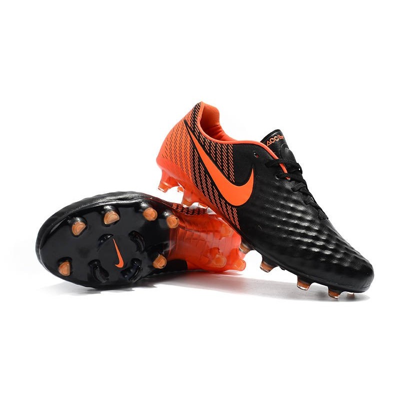 Nouvelles Nike - Crampons Nike Magista Opus II FG Noir Blanc Rouge Université