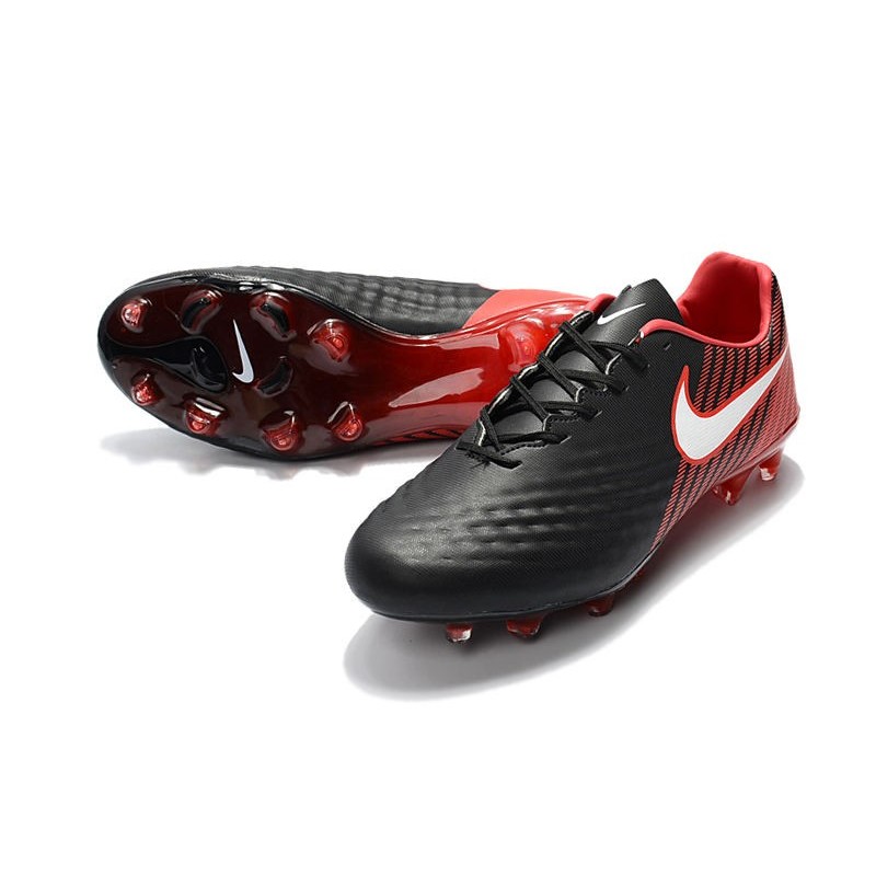 Nouvelles Nike - Crampons Nike Magista Opus II FG Noir Rouge Blanc