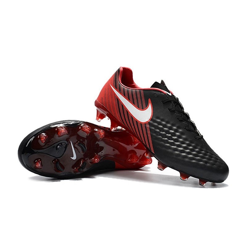 Nouvelles Nike - Crampons Nike Magista Opus II FG Noir Rouge Blanc