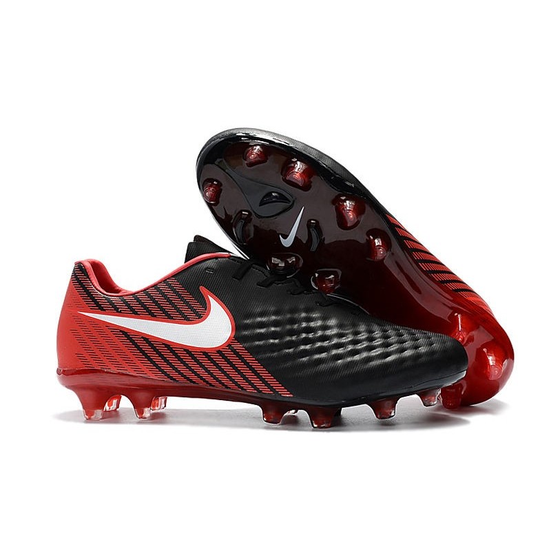 Nouvelles Nike - Crampons Nike Magista Opus II FG Noir Rouge Blanc