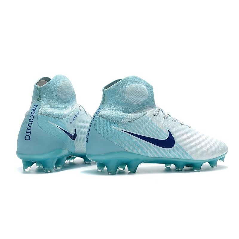 Nouvelles Nike Magista Obra 2 FG Crampons de Football Blanc Bleu