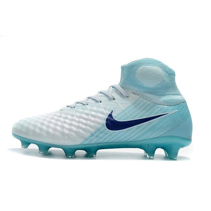 Nouvelles Nike Magista Obra 2 FG Crampons de Football Blanc Bleu