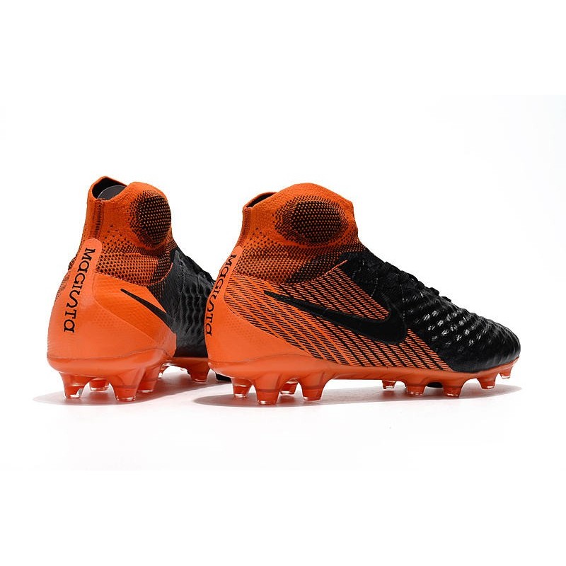Nouvelles Nike Magista Obra 2 FG Crampons de Football Noir Blanc Rouge Université