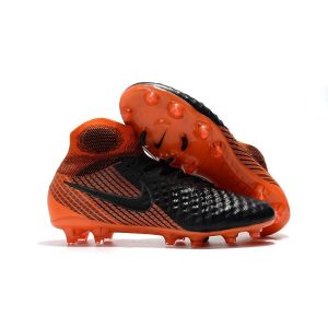 Nouvelles Nike Magista Obra 2 FG Crampons de Football Noir Blanc Rouge Université
